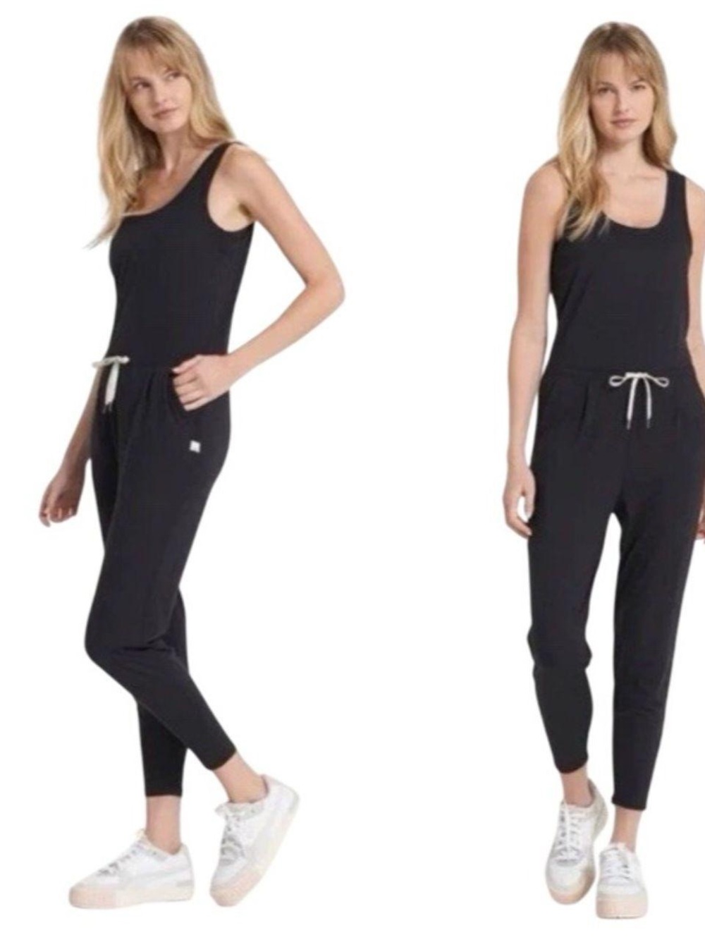 Vuori Lux Harem Sleeveless Drawstring Jumpsuit